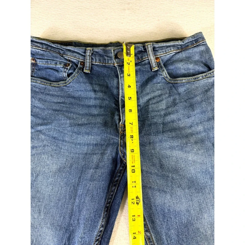 Levi's 511 Jeans Men 34x32 Blue Denim Medium Wash Streetwear Grunge Straight Leg